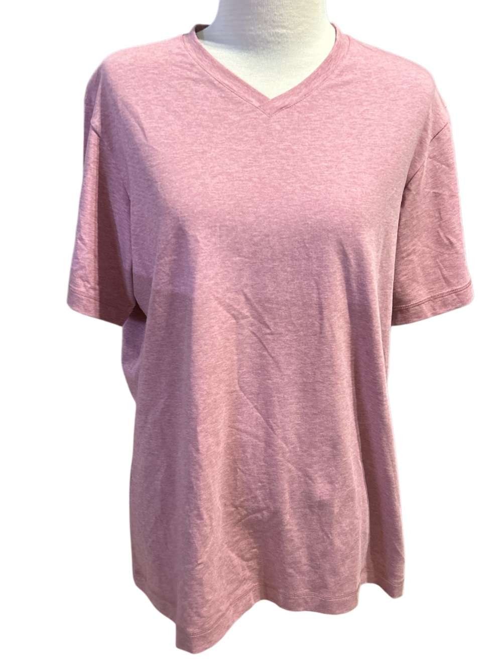Public rec Go-To Tee V Heather Pink Size Medium